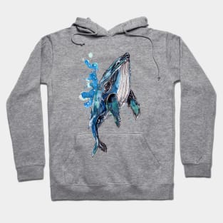 Blue Humpback Whale Hoodie